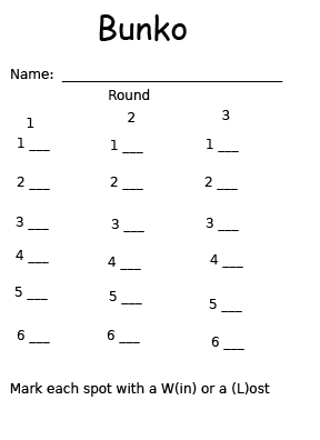 free printable farkle score